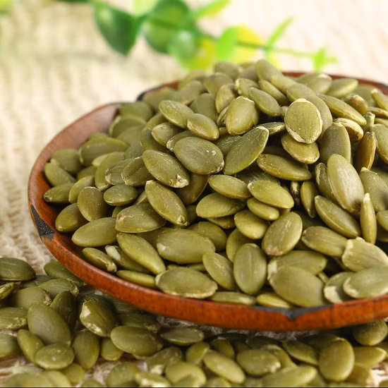 Nouvelle récolte de graines de citrouille brillantes, peau AAA